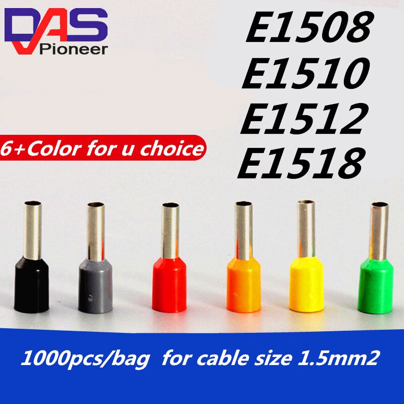 E1510 ̾  ͹̳ Ŀ  16 awg 1.5mm2 Ʈ ̽ 
